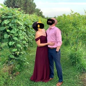 Azazie Kaitlynn Bridesmaid dress in Cabernet